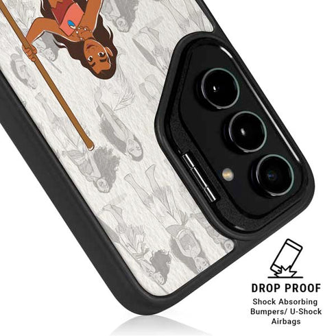 Disney Princess Moana Pattern Galaxy S24 FE Kickstand Case